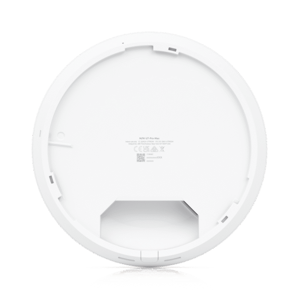 Access Point UniFi U7 Pro Max con 8 streams espaciales / para Techo o Pared / Tribanda (2.4/5/6GHz) / Radio Dedicado a Escaneo Espectral / Puerto 2.5 GbE / +500 clientes / POE+ (No incluido) / Para alta densidad de usuarios en escenarios exigentes