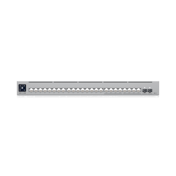 UniFi Switch USW-Pro-24-POE Gen2, con funciones capa 3, de 24 puertos PoE 802.3at/bt + 2 puertos 1/10G SFP+, 400W, pantalla informativa
