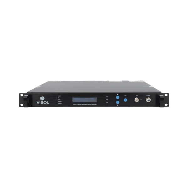 Transmisor Óptico 1550 nm 2 x 9 dBm Doble Fuente de Poder