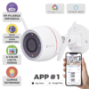 CSC3TN3MP-LIST-l Bala IP 3 Megapíxel / Wi-Fi / Audio de Dos Vías / Visión Nocturna en Color / Sirena / Estrobo / Detección de movimiento / Notificación Push / Ranura Para Memoria / Uso en Exterior