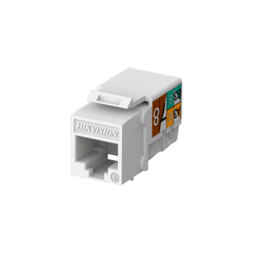 Jack hembra Rj45 / Color blanco / Paquete Por 50 Piezas / Keystone / Ponchado 90°