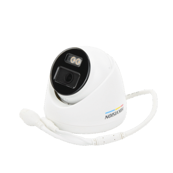 Turret IP 4 Megapixel / Imagen a Color 24/7 / PoE / Lente 2.8 mm / Luz Blanca 30 mts / Exterior IP67 / WDR 120 dB / H.265+ / Onvif