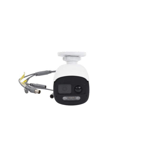DS2CE12DF3TPIRXOS-AD-2-l Bala TURBOHD 2 Megapixel (1080p) / Imagen a Color 24/7 / Lente 2.8 mm / Luz Blanca 40 mts / Exterior IP67 / WDR 130 dB / Sensor PIR / Sirena y Salida de Audio Integrada / Estrobo ROJO - AZUL / Micrófono Integrado