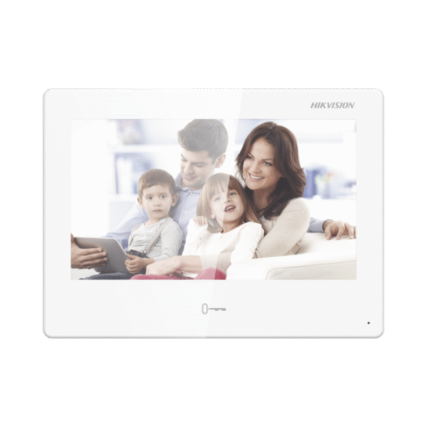 DSKH9310WTE1-FRENTE-l Monitor Touch IP / WiFi / ANDROID 7" / Integración con Videoporteros IP, CCTV, Panel de Alarma AXPRO y Biométricos de Acceso / CENTRO DE ADMINISTRACIÓN / Vídeo en Vivo / PoE Estándar / Apertura Remota