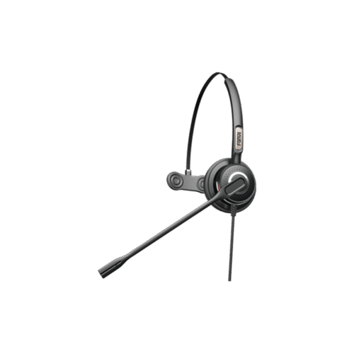 Diadema monoaural con tecnología antishock para teléfonos IP FANVIL y Polycom con micrófono de cancelación de ruido, larga durabilidad