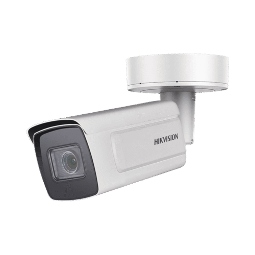 Bala IP 2 Megapixel / Lente Mot. 2.8 a 12 mm / Conteo de Personas / WDR 140 dB / DARKFIGHTER /Exterior IP67 / IK10 / IR 50 mts / Detección Facial / Búsqueda por Atributos