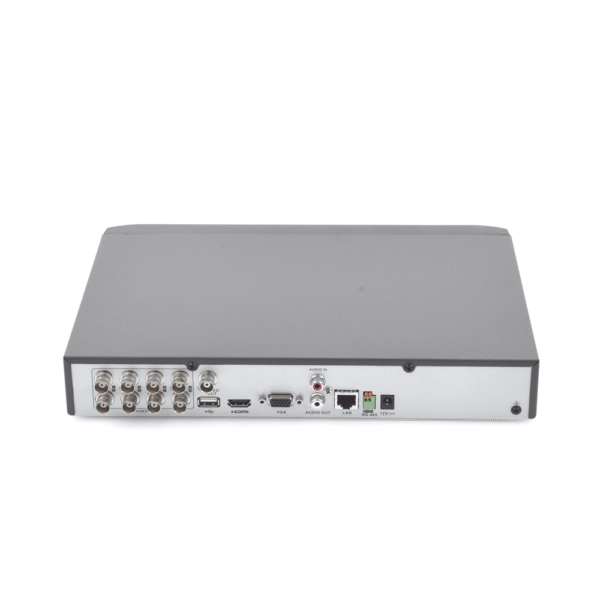 (RECONOCIMIENTO DE ROSTROS) DVR 4 Megapixel / 8 Canales TURBOHD + 4 Canales IP / 1 Bahía de Disco Duro / 1 Canal de Audio / Audio por Coaxitron