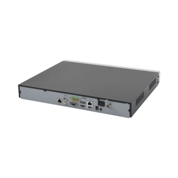 NVR 12 Megapixel (4K) / Reconocimiento Facial / 8 Canales IP / 2 Bahías de Disco Duro / Filtro de Falsas Alarmas / Detección de Cuerpo Humano y Vehículos