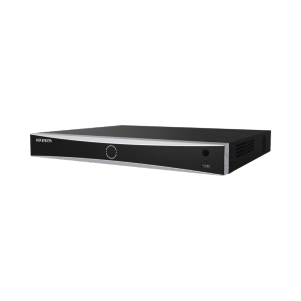 NVR 12 Megapixel (4K) / Reconocimiento Facial / 8 Canales IP / 2 Bahías de Disco Duro / Filtro de Falsas Alarmas / Detección de Cuerpo Humano y Vehículos