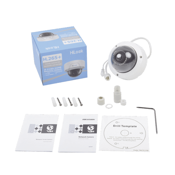 IPCD121HC-AD-1-l HiLook Series / Domo IP 2 Megapixel / 30 mts IR / Exterior IP67 / IK10 / dWDR / PoE / Lente 2.8 mm / Onvif
