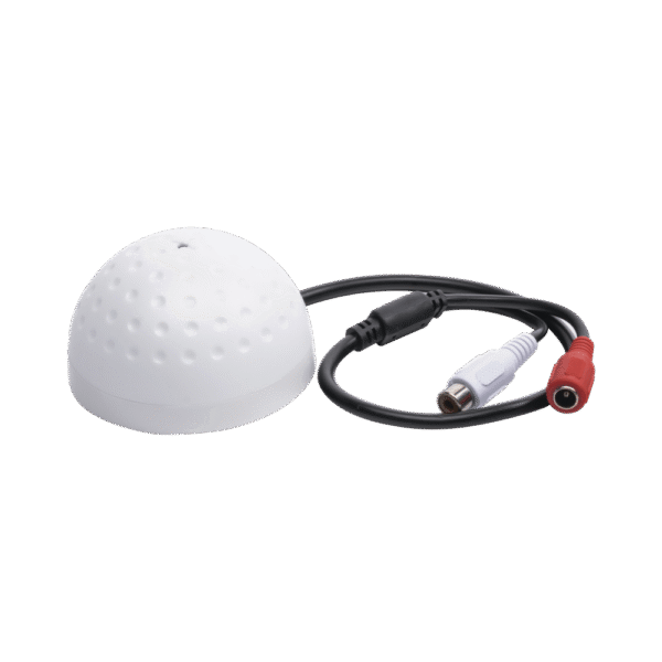 MIC302-AD-1-l Micrófono omnidireccional, tipo pelota de golf, con distancia de recepción de 10 - 100 m cuadrados