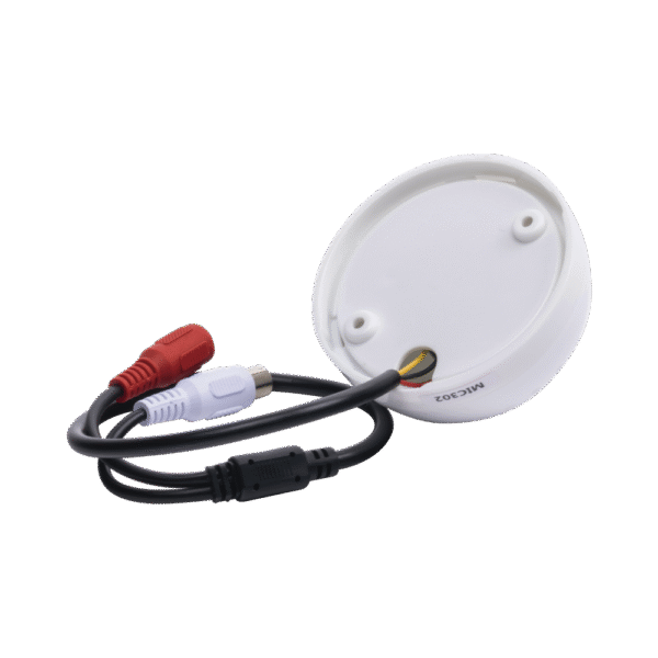 MIC302-AD-2-l Micrófono omnidireccional, tipo pelota de golf, con distancia de recepción de 10 - 100 m cuadrados