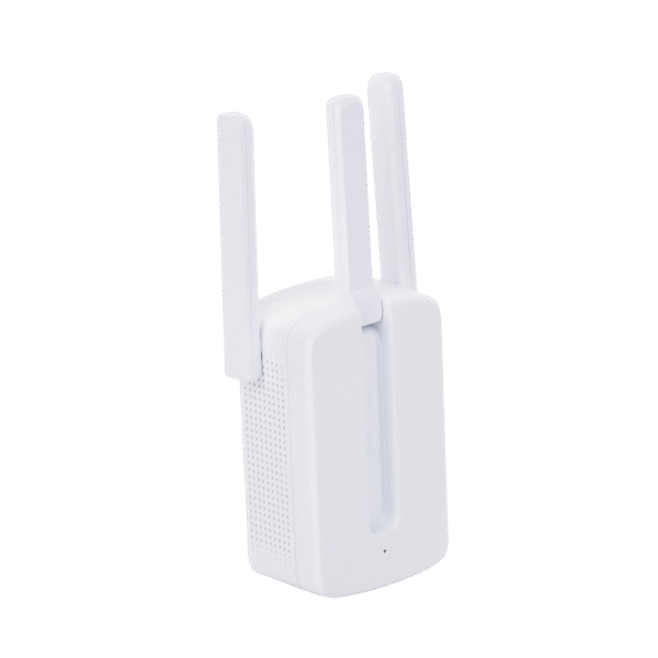 Repetidor / Extensor de Cobertura WiFi N, 300 Mbps, 2.4 GHz y 3 antenas externas.