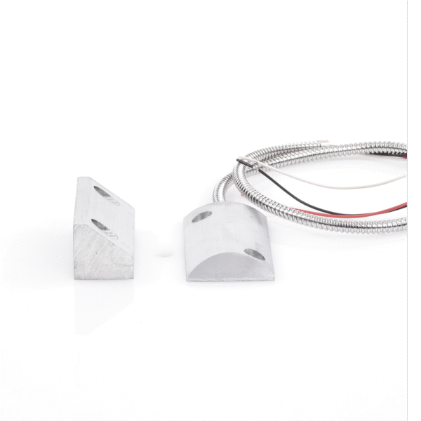 SF3014C-AD-4-l Contacto Magnético para Piso, Salida Dual NC/NA, GAP 75mm, Cubierta de Aluminio con 55cm de Cable Blindado