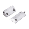 SF3014C-l Contacto Magnético para Piso, Salida Dual NC/NA, GAP 75mm, Cubierta de Aluminio con 55cm de Cable Blindado