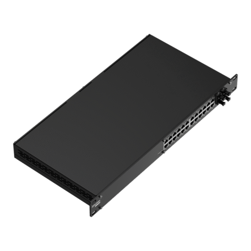 Switch Industrial Administrado L2+, 24 Puertos Gigabit Ethernet, 4 Puertos SFP, Ancho de Banda 56 Gbps, IP30, Rack Mount, PROFINET Opcional, TSWOS