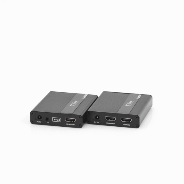 TT223KVM-AD-3-l Kit extensor KVM (HDMI y USB) hasta 70 metros / Resolución 1080P @ 60 Hz/ Cat 6, 6a y 7 / CERO LATENCIA / HDR / Salida Loop / Uso 24/7 / Salida de audio de 3.5mm / Transmite el Video y Controla tu DVR vía USB a distancia.