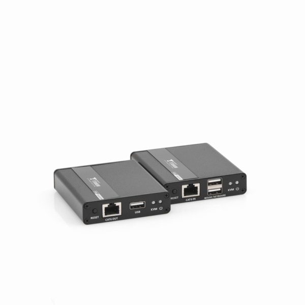 TT223KVM-AD-5-l Kit extensor KVM (HDMI y USB) hasta 70 metros / Resolución 1080P @ 60 Hz/ Cat 6, 6a y 7 / CERO LATENCIA / HDR / Salida Loop / Uso 24/7 / Salida de audio de 3.5mm / Transmite el Video y Controla tu DVR vía USB a distancia.