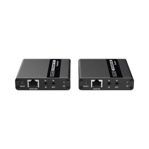 Kit Extensor HDMI para distancias de 70 metros / Soporta resoluciones 640 y 1080P @ 60 Hz / Cat 6, 6a / Cero Latencia / Uso 24/7 / HDR10 / Salida Loop / Configuración EDID / Soporta control remoto del equipo fuente / Salida de audio de 3.5mm