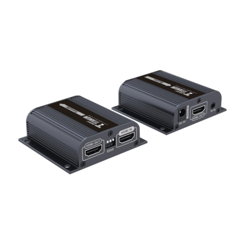Kit Extensor HDMI para distancias de 50 metros / Soporta resoluciones 1080P @ 60 Hz / Cat 6, 6a / Salida Loop en el Tx para visualización local / Configuración EDID / Soporta control remoto del equipo fuente