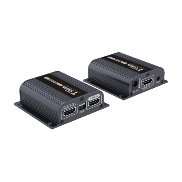 Kit Extensor HDMI para distancias de 50 metros / Soporta resoluciones 1080P @ 60 Hz / Cat 6, 6a / Salida Loop en el Tx para visualización local / Configuración EDID / Soporta control remoto del equipo fuente