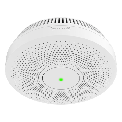 Detector de Humo Interlink / Doble Tecnología de Sensor de Luz / Alarma Auditiva 85dB / Batería de Litio 10 Años / Autoverificación/ Interconectable 30 Dispositivos