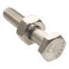 Paquete de 6 tornillos con tuercas de acero inoxidable 1/4 x 1 1/4”.