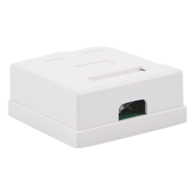 Caja de pared con Jack UTP Cat5e y Jack RJ11 telefónico