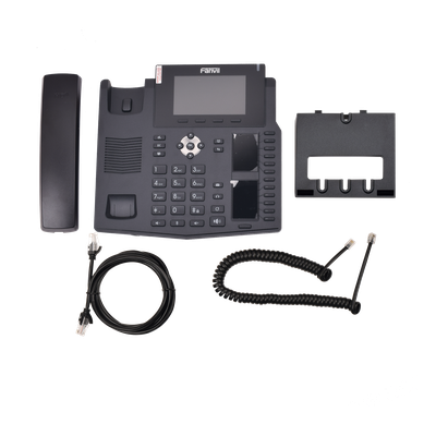 Teléfono IP empresarial para 20 líneas SIP, Voz HD, 3 Pantallas LCD a Color, 12 teclas BLF, PoE