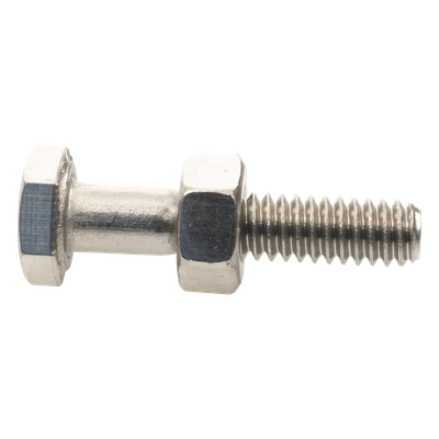 Paquete de 6 tornillos con tuercas de acero inoxidable 1/4 x 1 1/4”.
