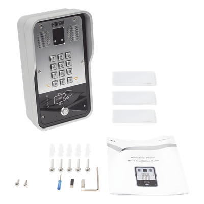 Video Portero SIP Con Cámara, 1 Relevador Integrado, Onvif y lector de tarjetas RFID para acceso