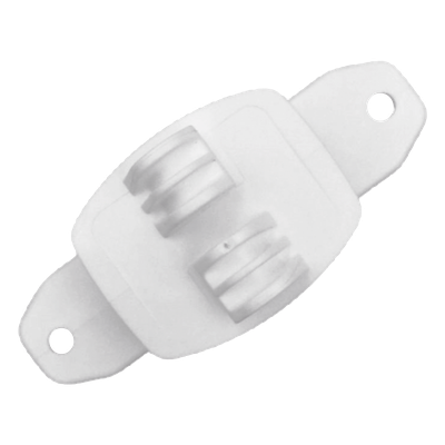 Aislador de Paso Blanco reforzado para cercos eléctricos, resistente al clima extremoso