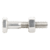 Paquete de 6 tornillos con tuercas de acero inoxidable 1/4 x 1 1/4”.
