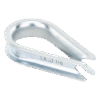sec_5_2S400-26 Cuello/ Guardacabo/ Rozadera para Cable de 1/4" de Acero Galv. por Inmersión