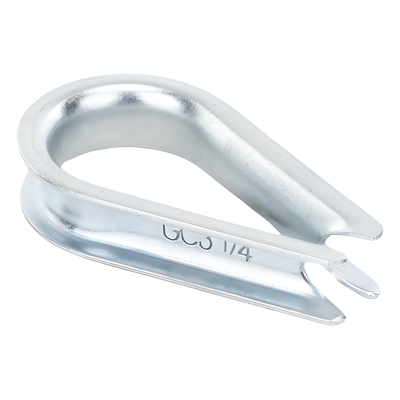 sec_5_2S400-26 Cuello/ Guardacabo/ Rozadera para Cable de 1/4" de Acero Galv. por Inmersión