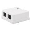 Caja de pared con Jack UTP Cat5e y Jack RJ11 telefónico