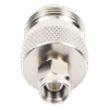Adaptador en Linea de Conector SMA Macho a N Hembra, Niquel/ Oro/ Teflón.