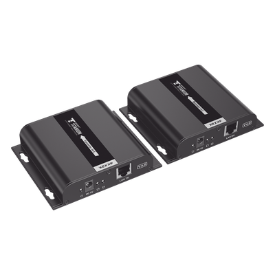 Kit Extensor HDMI para distancias de 120 metros / Resolución 4K @ 30Hz / Cat 5e/6 / Soporta conexión Uno a Uno y Uno a Muchos / Soporta hasta 253 Rx / Salida Loop / Baja Latencia / Uso 24/7 / Soporta HDbitT / Compatible con Switch Gigabit