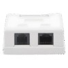 Caja de pared con Jack UTP Cat5e y Jack RJ11 telefónico