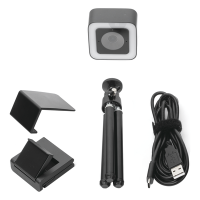 sec_5_4S400-6 Cámara Web ALTA DENIFICIÓN (1080p) / Aro de Luz Interconstruido / Gran Angular / Micrófono Integrado / Conector USB de 2 mts / Fácil de Instalar / Reducción de Ruido Inteligente