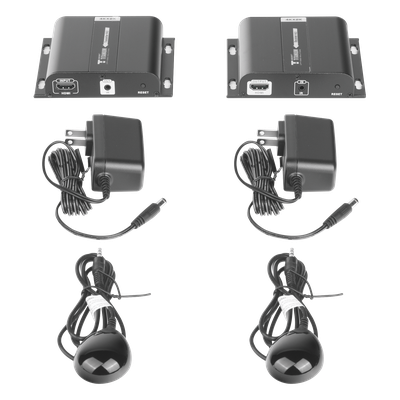 Kit Extensor HDMI para distancias de 120 metros / Resolución 4K @ 30Hz / Cat 5e/6 / Soporta conexión Uno a Uno y Uno a Muchos / Soporta hasta 253 Rx / Salida Loop / Baja Latencia / Uso 24/7 / Soporta HDbitT / Compatible con Switch Gigabit