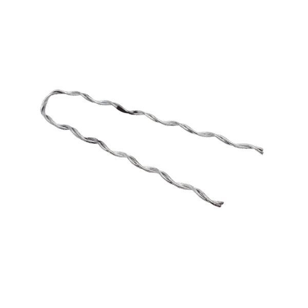 Remate Preformado para Fibra Óptica Mini Figura 8, Span 80 m, para mensajero de acero con diámetro Φ 1.6 mm - 1/16"
