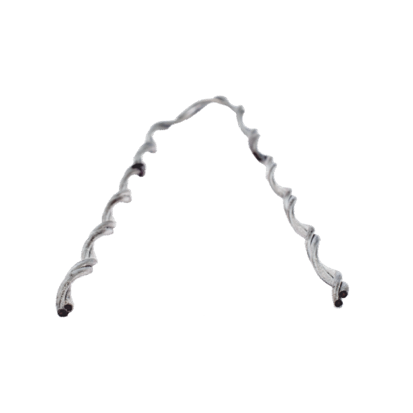 Remate Preformado para Fibra Óptica Mini Figura 8, Span 80 m, para mensajero de acero con diámetro Φ 1.6 mm - 1/16"