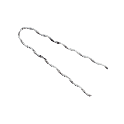 Remate Preformado para Fibra Óptica Mini Figura 8, Span 80 m, para mensajero de acero con diámetro Φ 1.6 mm - 1/16"