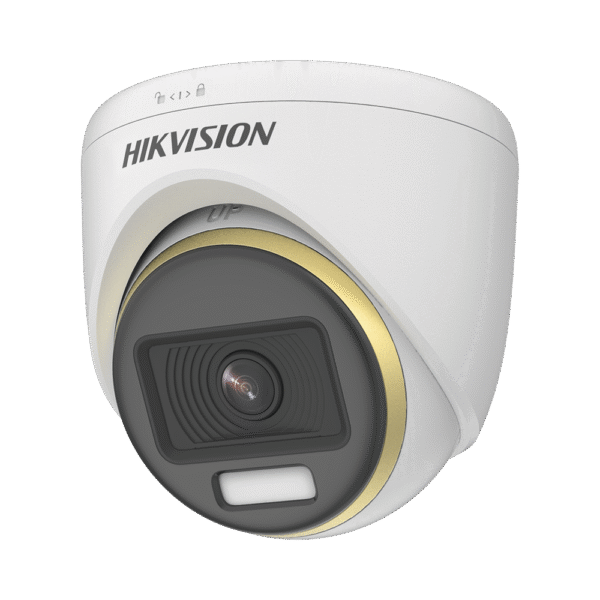 DS2CE70DF3TPF_C-l Turret TURBOHD 1080p / Imagen a color 24/7 / Lente 2.8 mm / Luz Blanca 20 mts