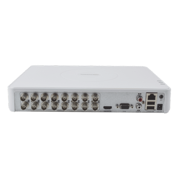 DS7116HGHIM1C-AD-4-l DVR 2 Megapixel (1080P) lite / 16 Canales TURBOHD / 1 Bahía de Disco Duro / H.265+ / Audio por Coaxitrion/ Detección de movimiento 2.0 / Salida de vídeo Full HD