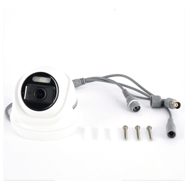 Turret TURBOHD 2 Megapíxel (1080p) / Imagen a color 24/7 / Lente 2.8 mm / Policarbonato / Luz Blanca 20 mts / Interior / TVI-AHD-CVI-CVBS / dWDR