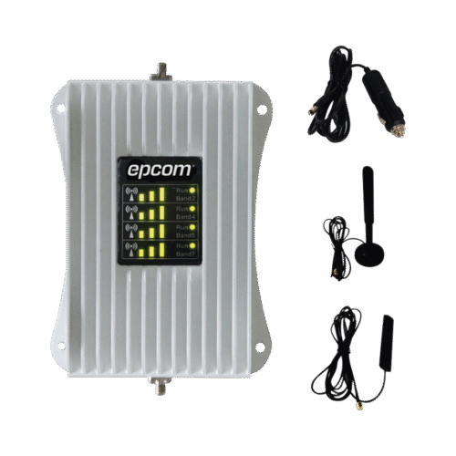 EPAM234G-l KIT de Amplificador de Señal Celular Para Vehículo/ Soporta y Mejora la Señal Celular 4.5G, 4G LTE/ Múltiples Operadores, usuarios y dispositivos/ Ideal para Vehículo tipo Camioneta, Pick up o Sedán.