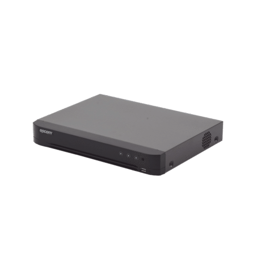 (COMPATIBLE HIK-CONNECT) DVR 4 Megapixel / 4 Canales TURBOHD + 2 Canales IP / 1 Bahía de Disco Duro / Audio por Coaxitron / Evita Falsas Alarmas / Salida de Video en Full HD