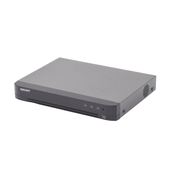 (COMPATIBLE HIK-CONNECT) DVR 4 Megapixel / 8 Canales TURBOHD + 4 Canales IP / 1 Bahía de Disco Duro / Audio por Coaxitron / Evita Falsas Alarmas / Salida de Video en Full HD
